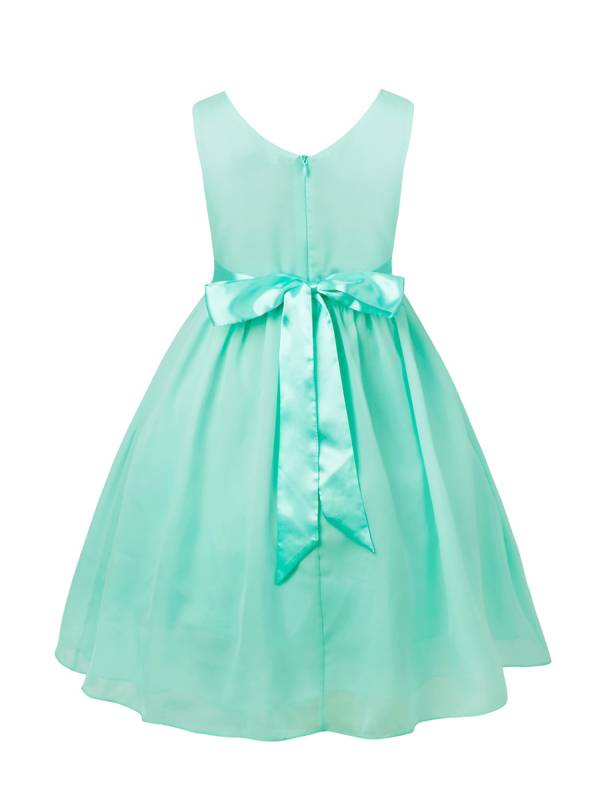 Toddler/Kids Girls Flower and Bowknot Ball Gown Chiffon Dress thumb