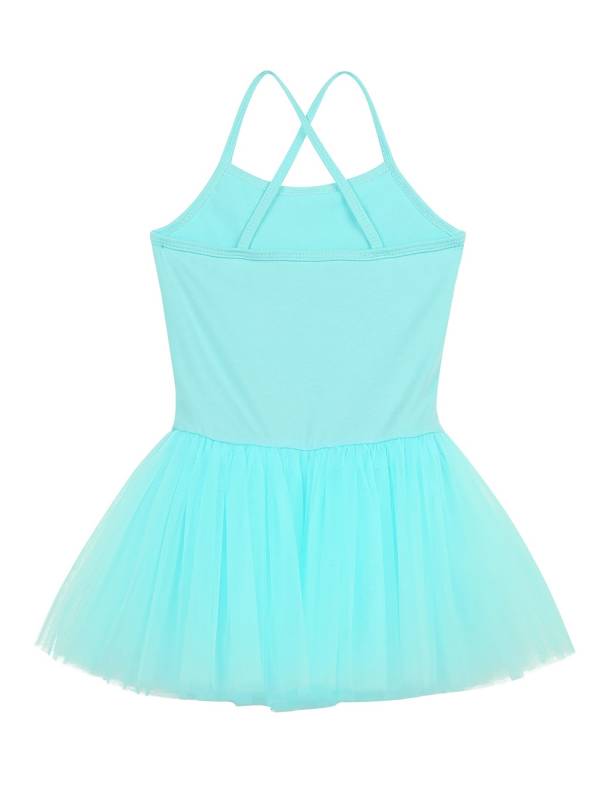Kids Girls Sequined Ballet Dance Leotard Tutu Dress thumb