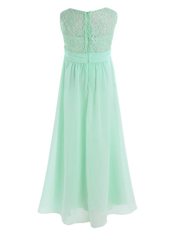 Toddler/Kids Girls Chiffon Lace High-Waist Dress thumb