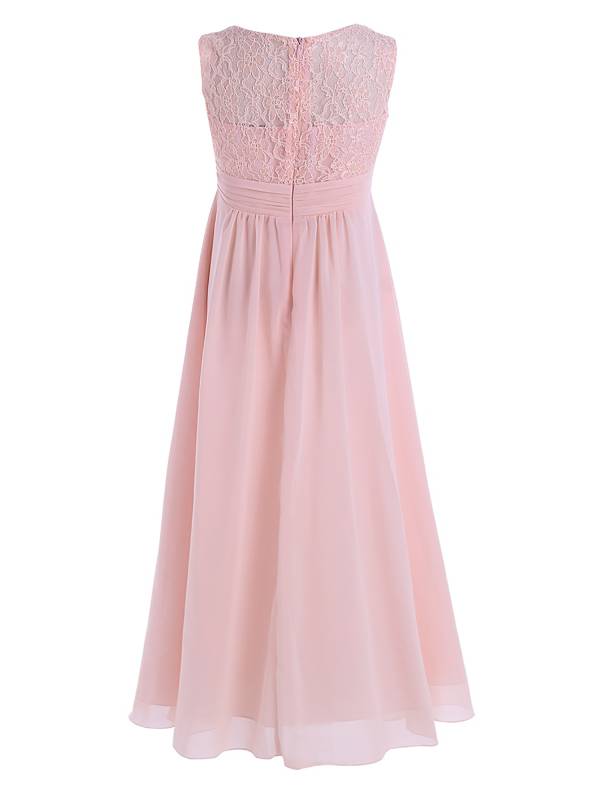 Toddler/Kids Girls Chiffon Lace High-Waist Dress thumb