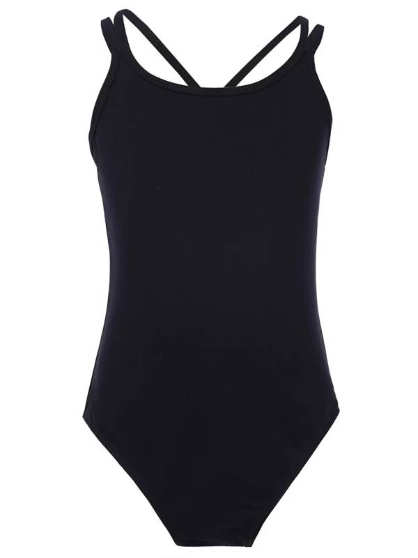 Kids Girls Sleeveless Crisscross Back Gymnastics Dance Leotard thumb