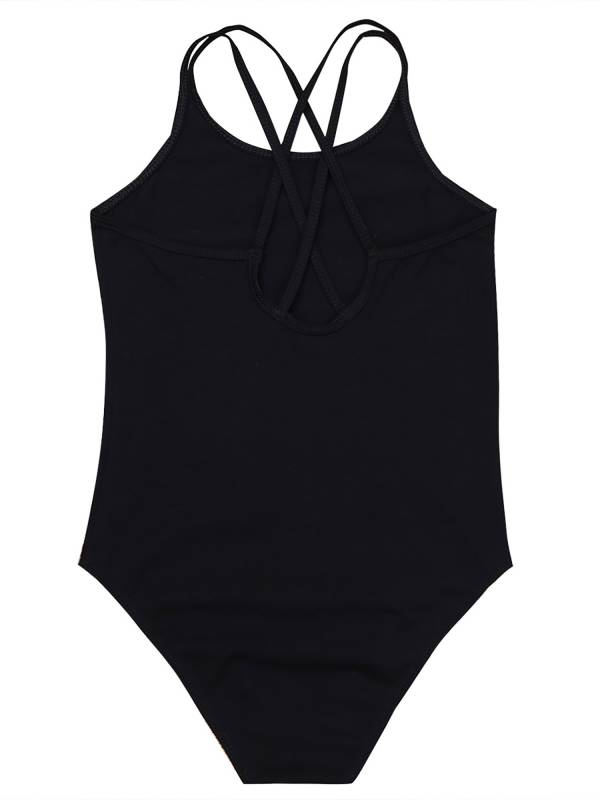 Kids Girls Sleeveless Crisscross Back Gymnastics Dance Leotard thumb