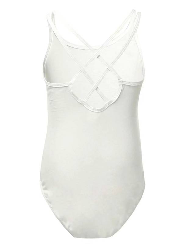 Kids Girls Sleeveless Crisscross Back Gymnastics Dance Leotard thumb
