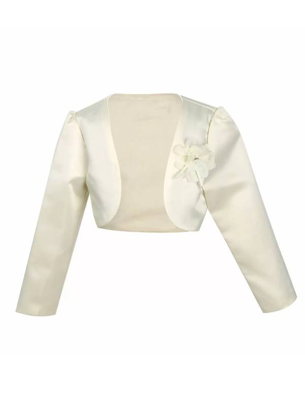 Toddler/Kids Girls Flower Long-sleeve Jacket Bolero thumb