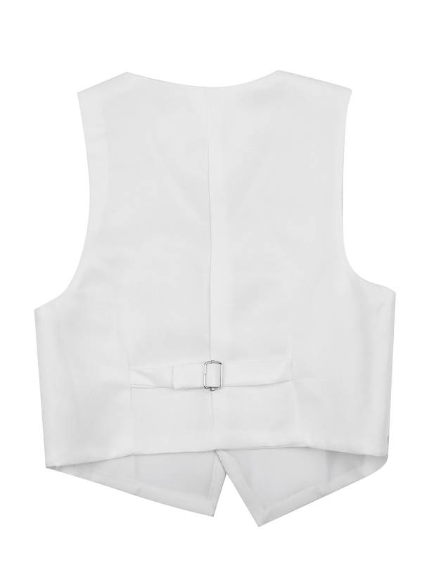 Kids Boys Sleeveless Glossy Gentleman Formal Vest thumb