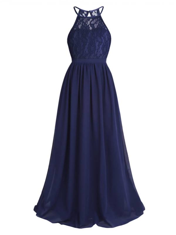 Toddler/Kids Girls Lace Chiffon Junior Bridesmaid Dress thumb