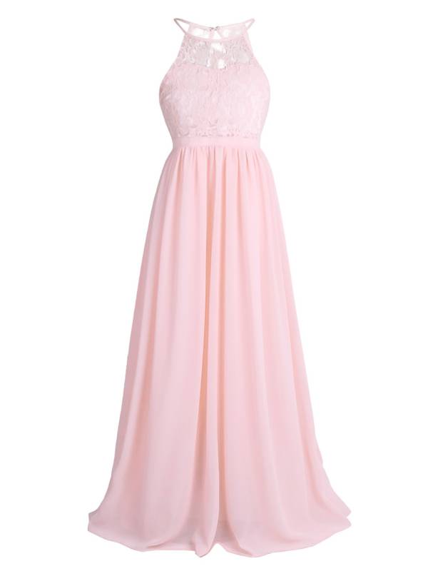 Toddler/Kids Girls Lace Chiffon Junior Bridesmaid Dress thumb