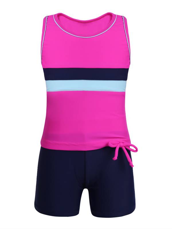 Girls Two Pieces Swim Tanks and Shorts Beachwear Set thumb