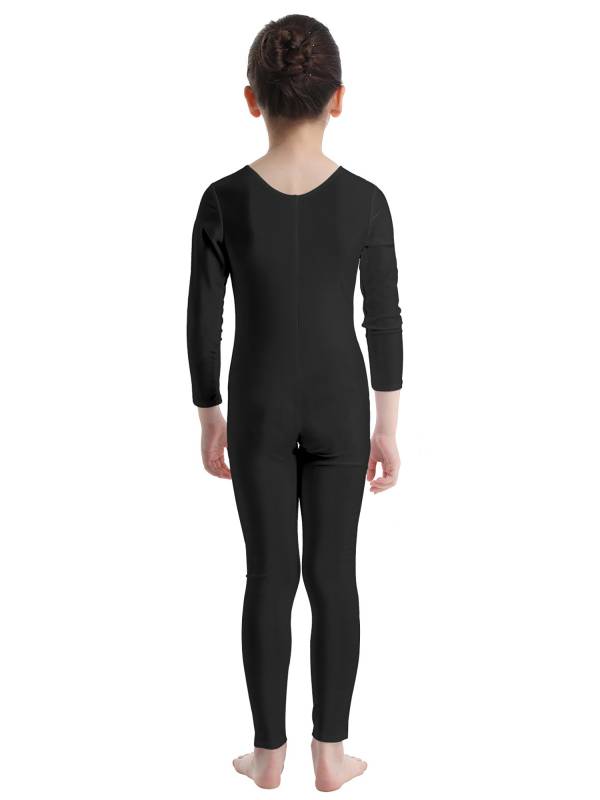 Kids Girls Long Sleeves Gymnastics Unitard Dancewear thumb
