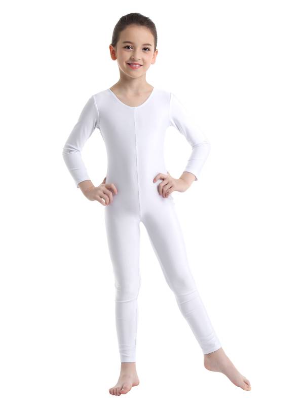 Kids Girls Long Sleeves Gymnastics Unitard Dancewear thumb