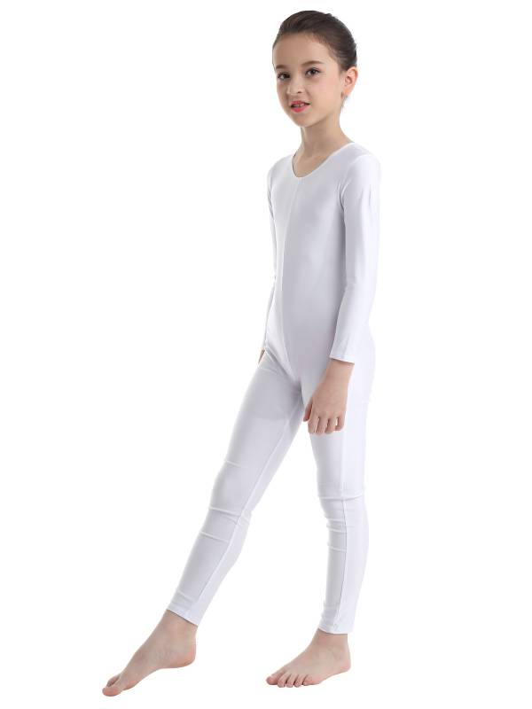 Kids Girls Long Sleeves Gymnastics Unitard Dancewear thumb