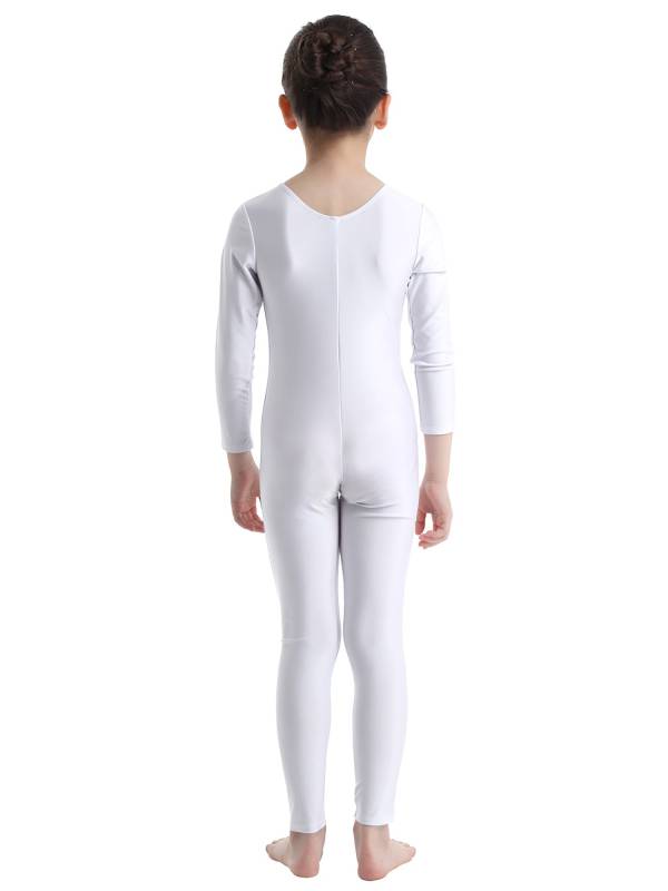 Kids Girls Long Sleeves Gymnastics Unitard Dancewear thumb