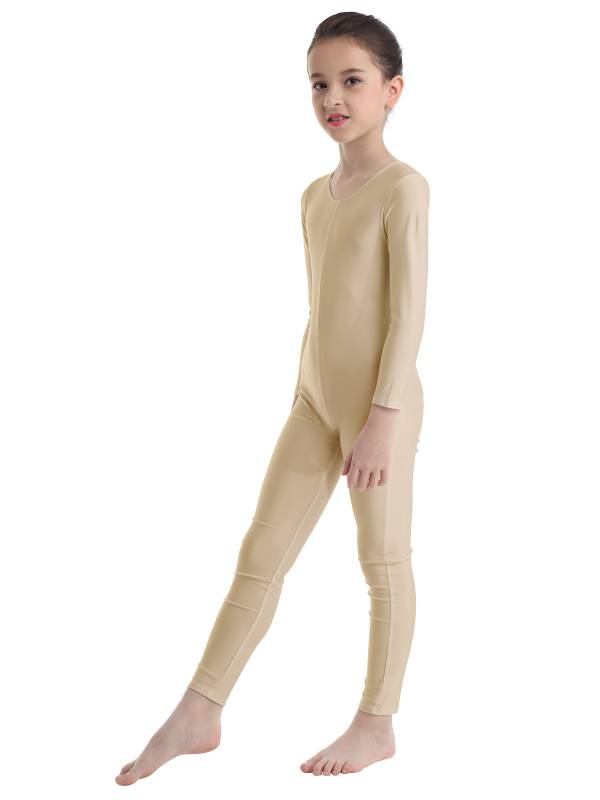 Kids Girls Long Sleeves Gymnastics Unitard Dancewear thumb
