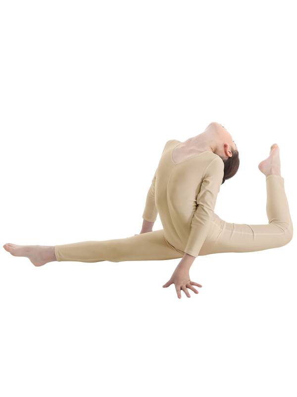 Kids Girls Long Sleeves Gymnastics Unitard Dancewear thumb