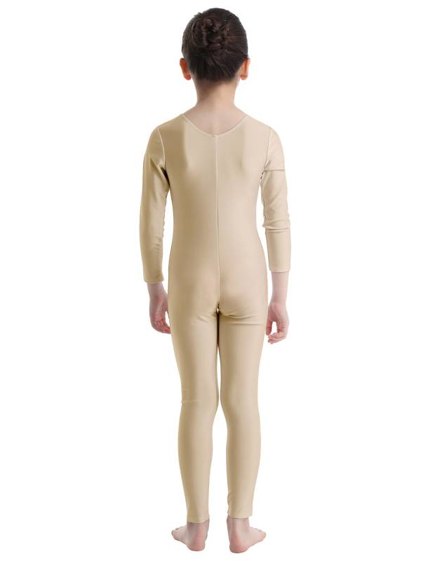 Kids Girls Long Sleeves Gymnastics Unitard Dancewear thumb