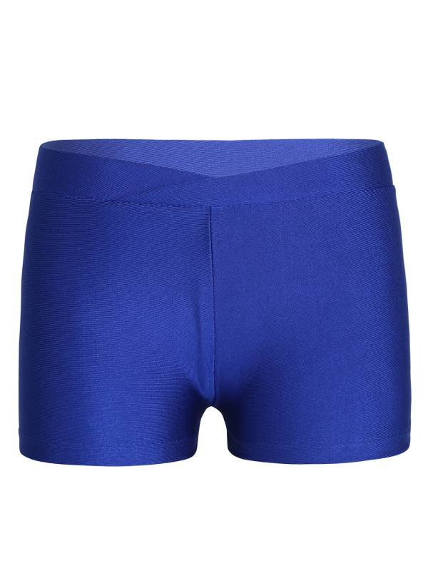 Kids Girls V-front Waistband Slim Fit Sports Shorts thumb