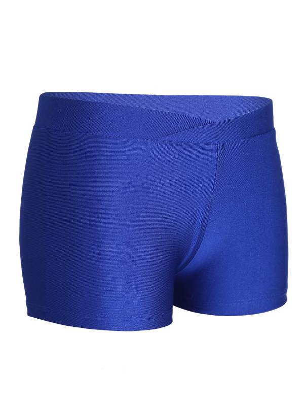 Kids Girls V-front Waistband Slim Fit Sports Shorts thumb