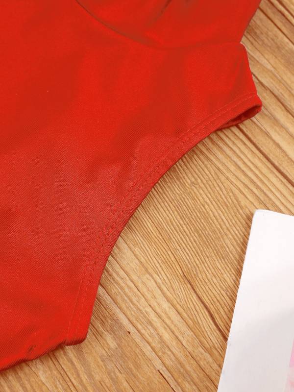 Kids Girls Sleeveless Cutout Back Gymnastics Leotard thumb