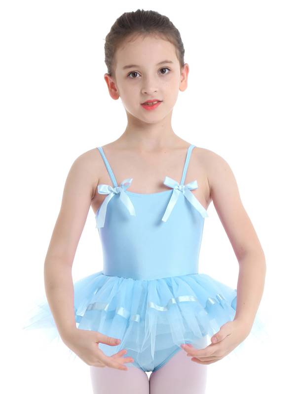 Toddler Girls Spaghetti Straps Ballet Dance Leotard Tutu Dress thumb