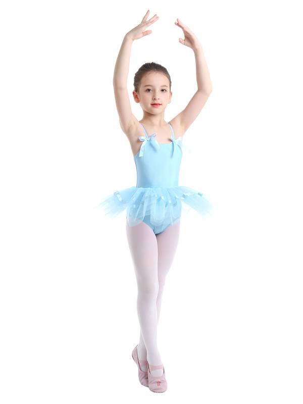 Toddler Girls Spaghetti Straps Ballet Dance Leotard Tutu Dress thumb
