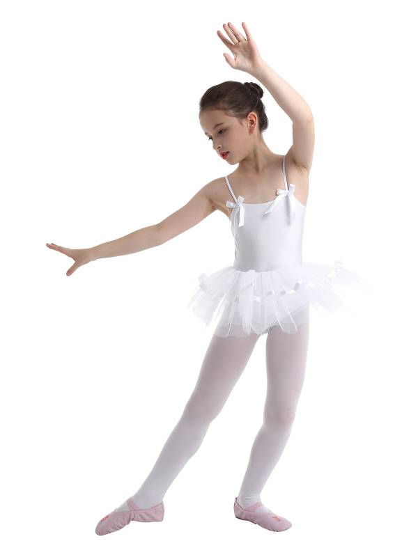 Toddler Girls Spaghetti Straps Ballet Dance Leotard Tutu Dress thumb