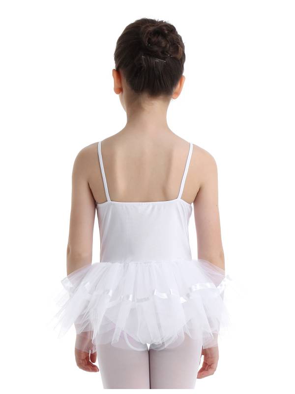 Toddler Girls Spaghetti Straps Ballet Dance Leotard Tutu Dress thumb