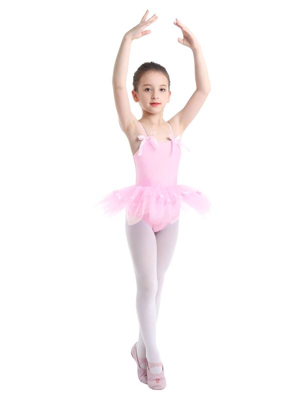 Toddler Girls Spaghetti Straps Ballet Dance Leotard Tutu Dress thumb