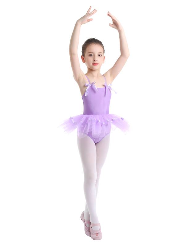 Toddler Girls Spaghetti Straps Ballet Dance Leotard Tutu Dress thumb