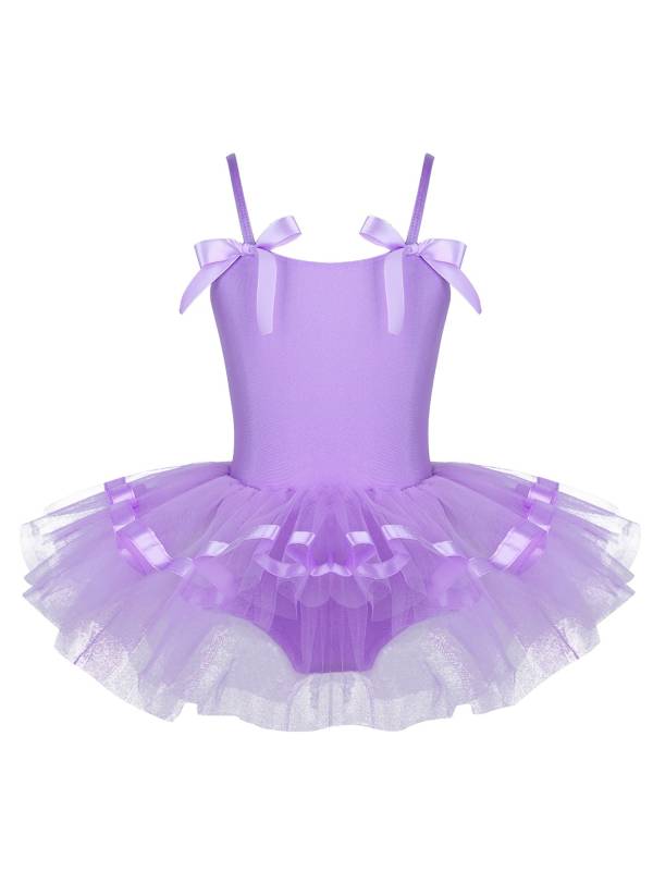 Toddler Girls Spaghetti Straps Ballet Dance Leotard Tutu Dress thumb