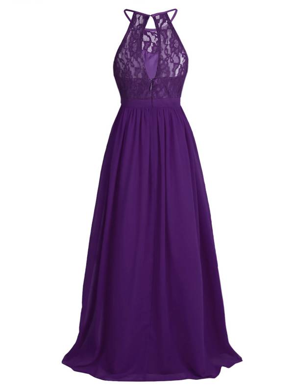 Toddler/Kids Girls Lace Chiffon Junior Bridesmaid Dress thumb