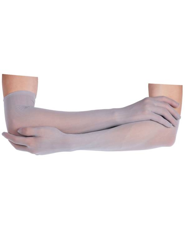 Women 1 Pair See Through Full Finger Long Gloves for Sun Protection thumb
