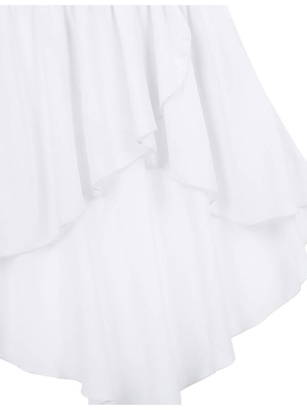 Kids Girls High-Low Chiffon Jazz Dance Studio Practice Skirt thumb