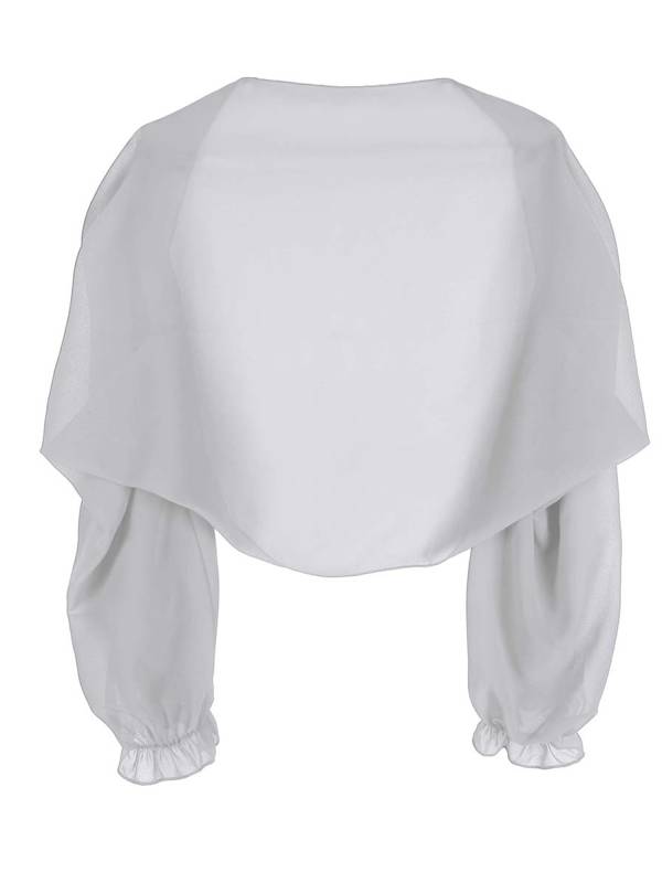 Women Sheer Chiffon Long Raglan Sleeve Open Front Kimono Cardigan thumb