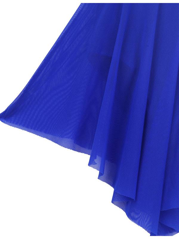 Kids Girls Sleeveless Illusion Sweetheart Sequin Lyrical Dance Dress thumb