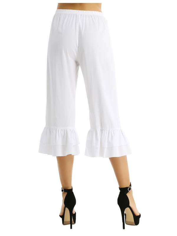 Women Retro Vintage Ruffles Pantaloons Bloomers thumb
