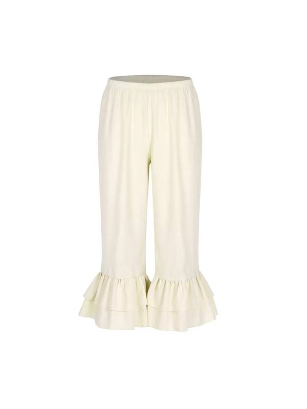 Women Retro Vintage Ruffles Pantaloons Bloomers thumb