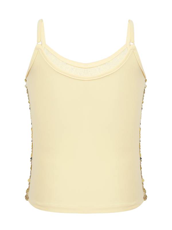 Kids Girls Sequined Jazz Dance Tank Top thumb