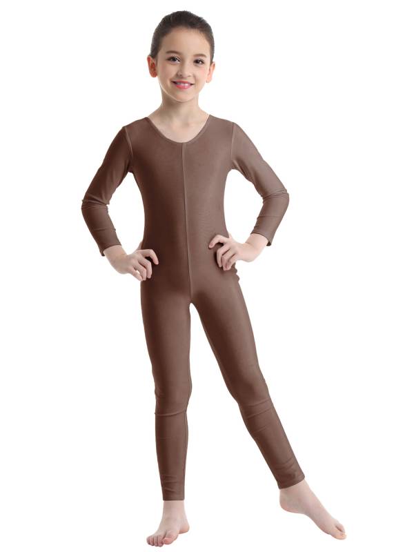 Kids Girls Long Sleeves Gymnastics Unitard Dancewear thumb