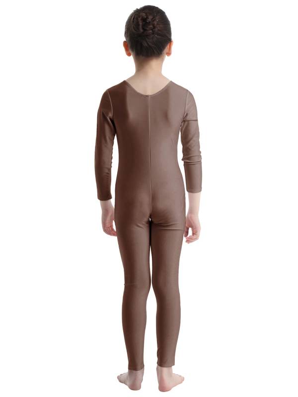 Kids Girls Long Sleeves Gymnastics Unitard Dancewear thumb