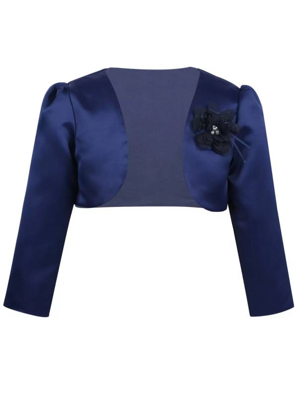 Toddler/Kids Girls Flower Long-sleeve Jacket Bolero thumb