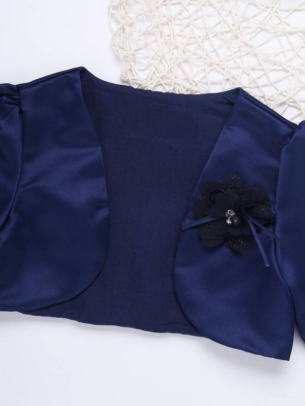 Toddler/Kids Girls Flower Long-sleeve Jacket Bolero thumb