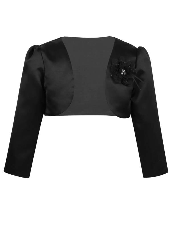 Toddler/Kids Girls Flower Long-sleeve Jacket Bolero thumb
