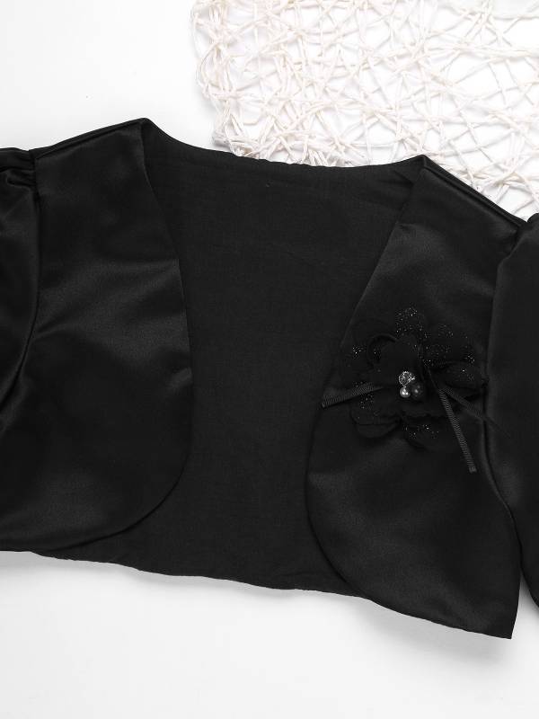 Toddler/Kids Girls Flower Long-sleeve Jacket Bolero thumb