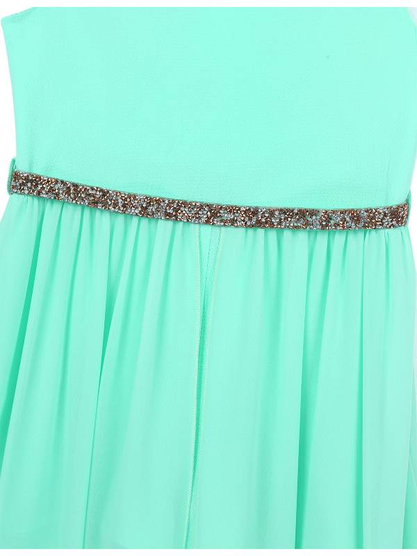 Kids Girls Sleeveless V Neck Short Jumpsuit Romper Maxi Party Dress thumb