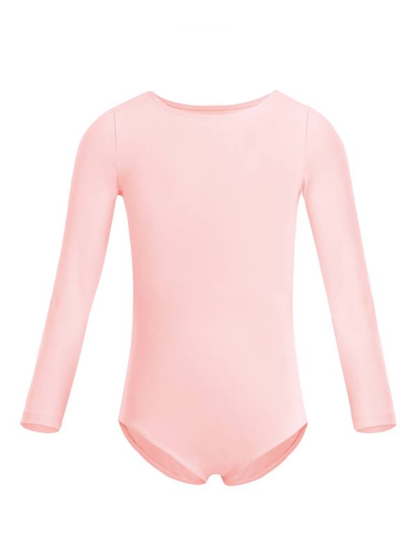 Girls 2pcs Cotton Long Sleeves Leotard with Chiffon Skirt Ballet Dance Set thumb
