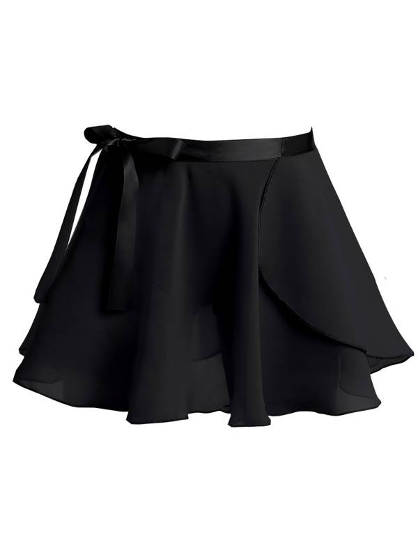 Girls 2pcs Cotton Long Sleeves Leotard with Chiffon Skirt Ballet Dance Set thumb
