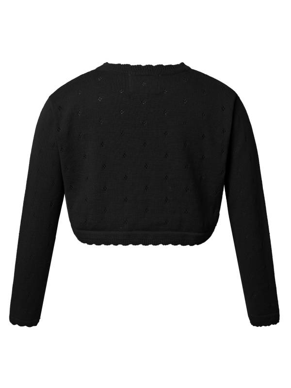 Toddler/Kids Girls Christmas Solid Long-sleeve Cotton Cardigan Bolero thumb