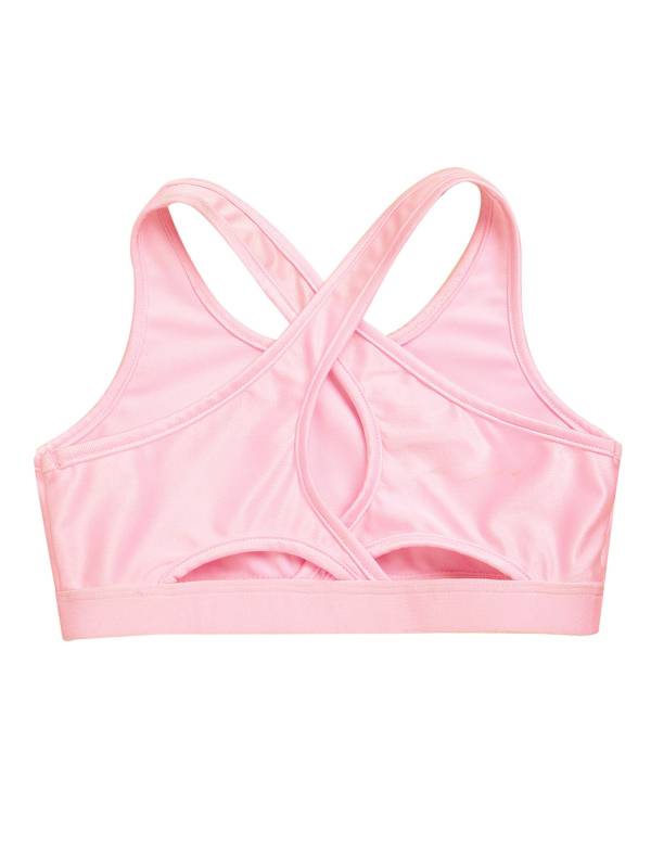 Kids Girls Sleeveless Keyhole Back Sport Crop Top thumb