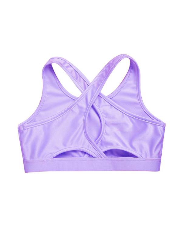 Kids Girls Sleeveless Keyhole Back Sport Crop Top thumb