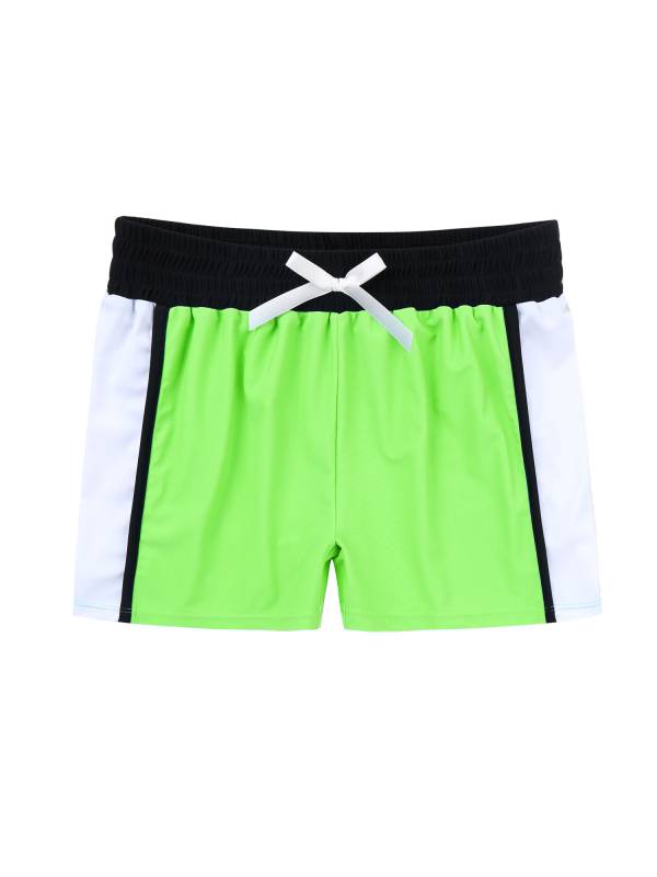 Kids Girls 2pcs Sleeveless Bodysuit and Boyshorts Swimsuit Set thumb